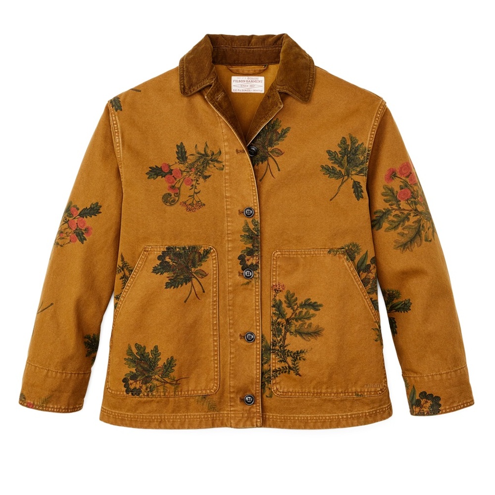 Filson Women’s Canvas Barn Coat – Botanical Flower ❀ Size M | NWT